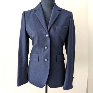 Brooks Brothers 100% Wool Navy 3-Button Milano Blazer Size 2